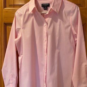 Liz Claiborne Pink Button Down  Petite Med